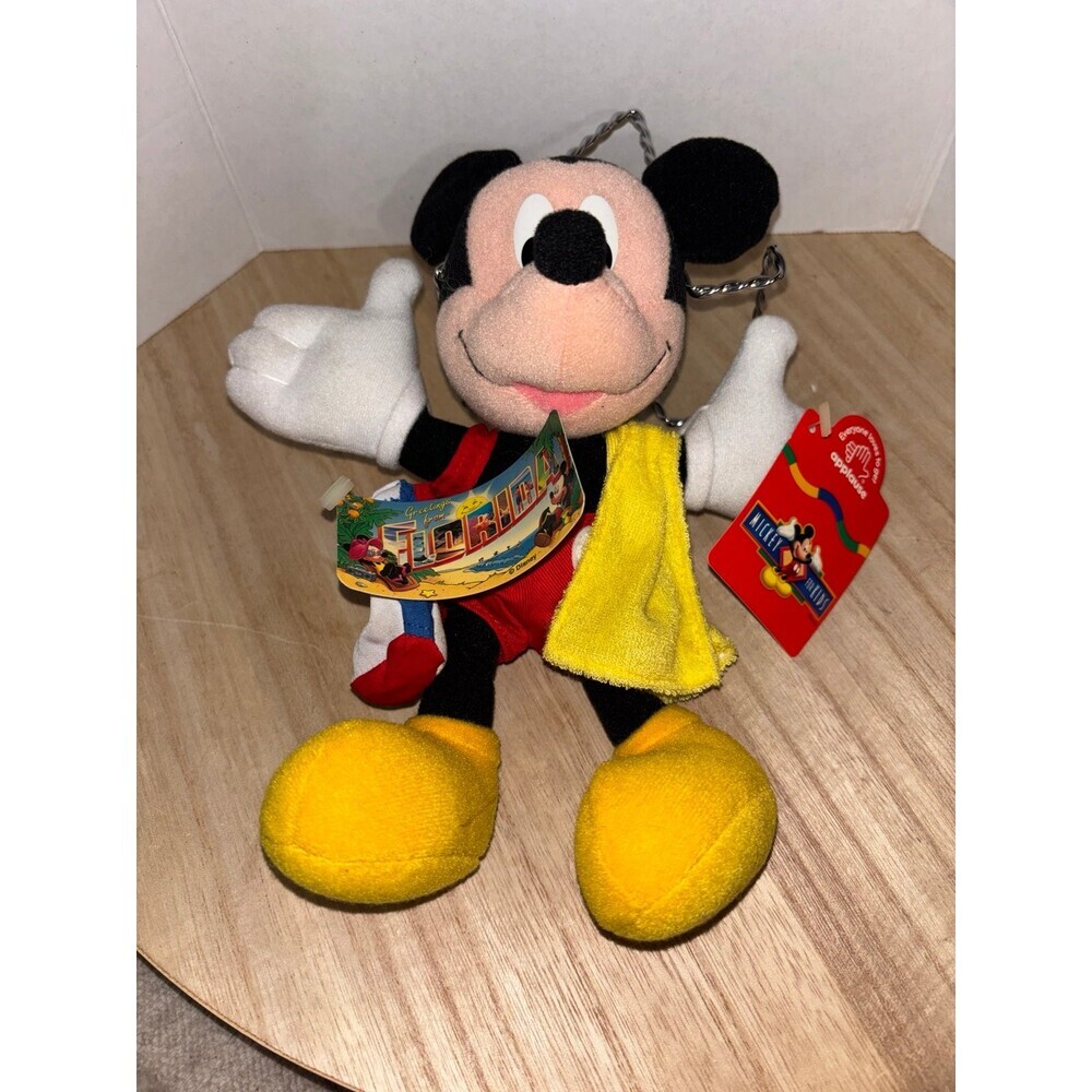 Vintage NWT Disney Mickey Mouse Florida Souvenir plush 1990s